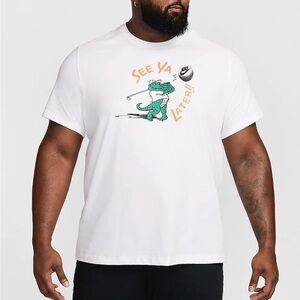 Nike Men's Golf White Crew Neck Short Sleeve T-Shirt “See Ya Later”  Size 4XL